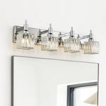 Modern 4 - Light Crystal Square Wall Sconce - LightfixturesUAE