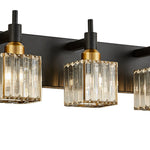 Modern 4 - Light Crystal Square Wall Sconce - LightfixturesUAE