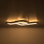 Modern 4 - Light Dimmable Rectangle LED Flush Mount Ceiling Light - LightfixturesUAE