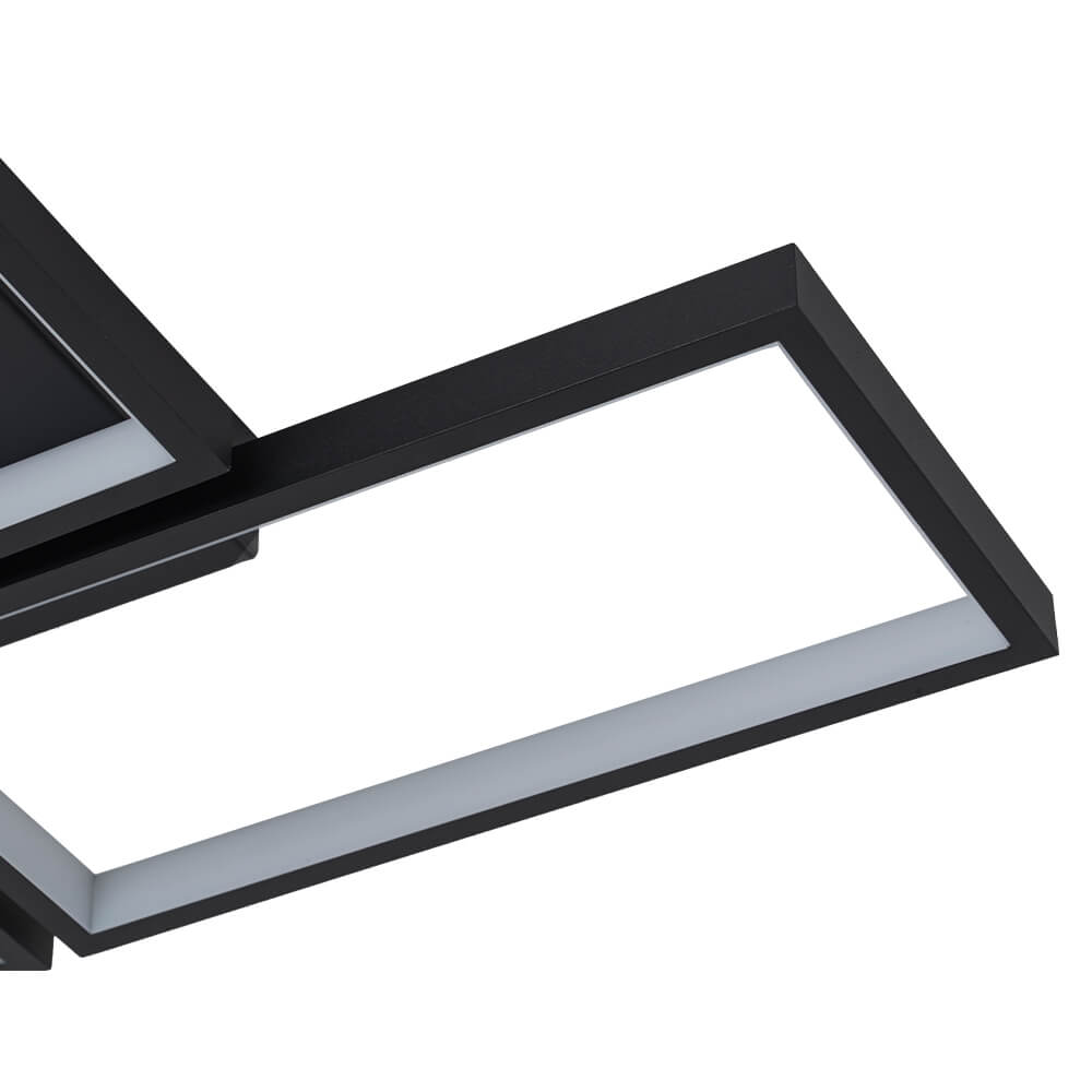 Modern 4 - Light Dimmable Rectangle LED Flush Mount Ceiling Light - LightfixturesUAE