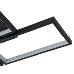 Modern 4 - Light Dimmable Rectangle LED Flush Mount Ceiling Light - LightfixturesUAE