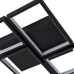 Modern 4 - Light Dimmable Rectangle LED Flush Mount Ceiling Light - LightfixturesUAE