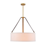 Modern 4 - Light Fabric Drum Pendant Light - LightfixturesUAE