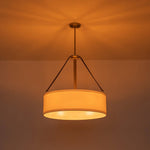 Modern 4 - Light Fabric Drum Pendant Light - LightfixturesUAE