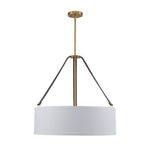 Modern 4 - Light Fabric Drum Pendant Light - LightfixturesUAE