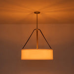 Modern 4 - Light Fabric Drum Pendant Light - LightfixturesUAE
