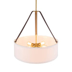 Modern 4 - Light Fabric Drum Pendant Light - LightfixturesUAE