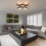 Modern 4 - Light Flower LED Flush Mount Ceiling Light - LightfixturesUAE