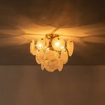Modern 4 - Light Glass Semi - Flush Ceiling Light - LightfixturesUAE