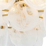 Modern 4 - Light Glass Semi - Flush Ceiling Light - LightfixturesUAE