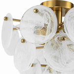 Modern 4 - Light Glass Semi - Flush Ceiling Light - LightfixturesUAE