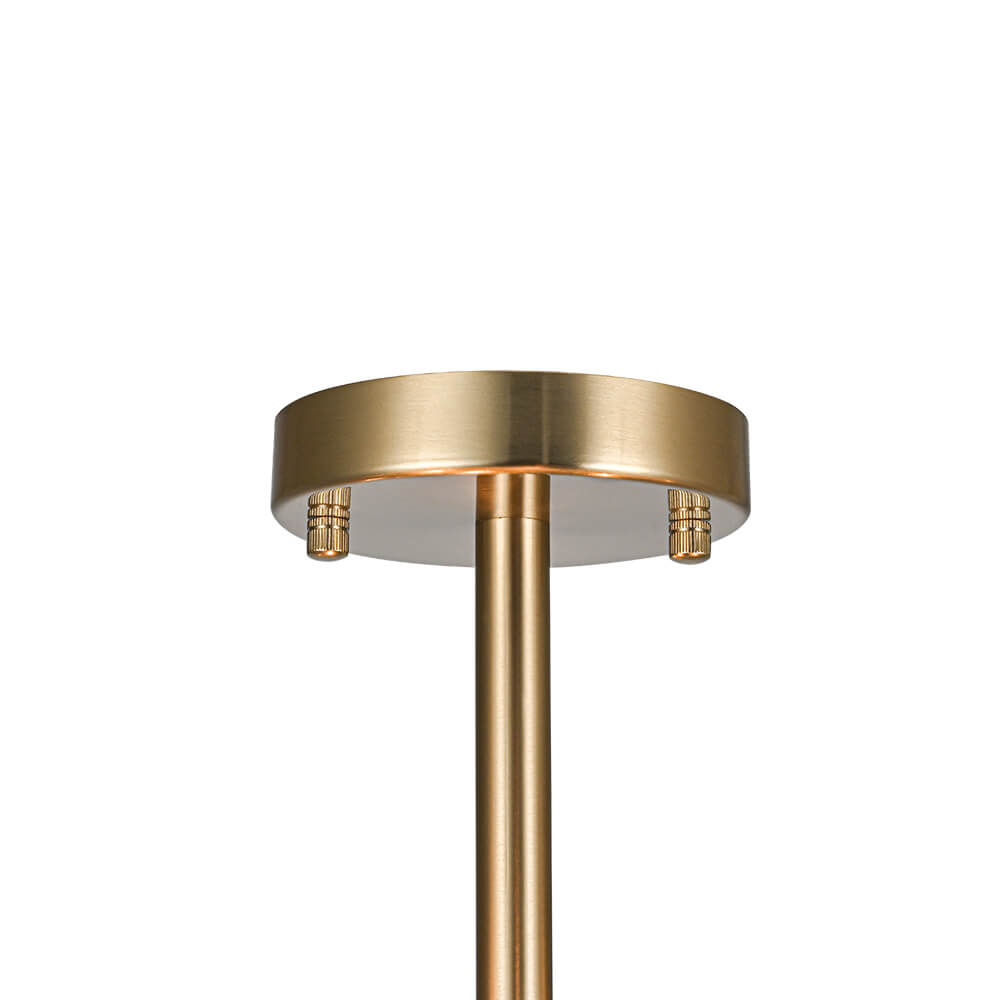 Modern 4 - Light Hollow Design Drum Crystal Semi - Flush Mount Ceiling Light - LightfixturesUAE