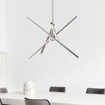 Modern 4 - Light LED Cross Arms Sputnik Chandelier - LightfixturesUAE