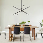 Modern 4 - Light LED Cross Arms Sputnik Chandelier - LightfixturesUAE