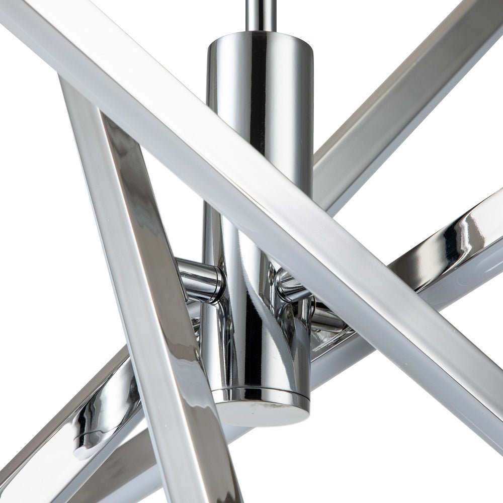 Modern 4 - Light LED Cross Arms Sputnik Chandelier - LightfixturesUAE