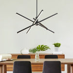 Modern 4 - Light LED Cross Arms Sputnik Chandelier - LightfixturesUAE