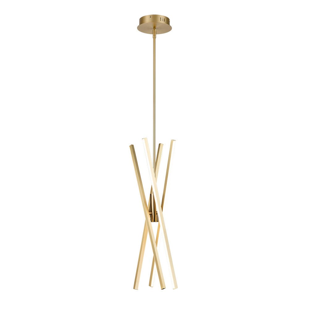 Modern 4 - Light LED Cross Arms Sputnik Chandelier - LightfixturesUAE