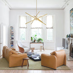 Modern 4 - Light LED Cross Arms Sputnik Chandelier - LightfixturesUAE