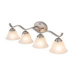Modern 4 - Light Marble Glass Bell Vanity Wall Light - LightfixturesUAE