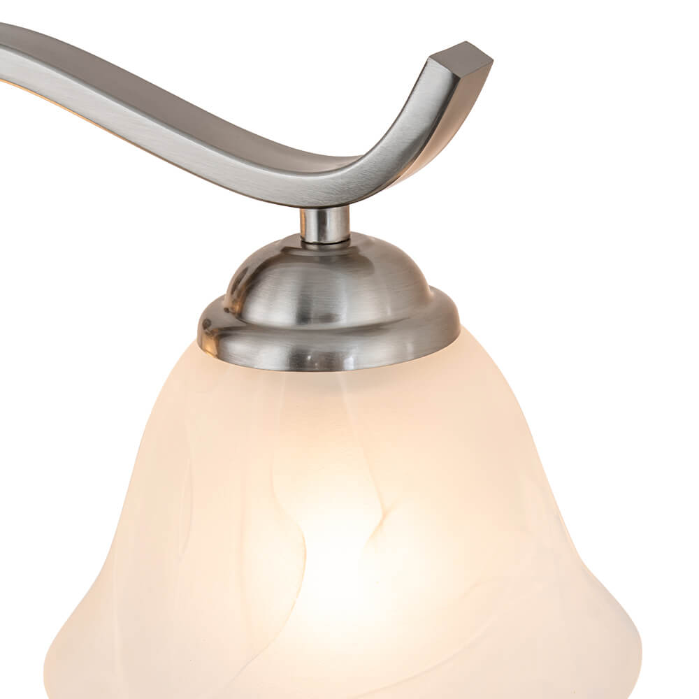 Modern 4 - Light Marble Glass Bell Vanity Wall Light - LightfixturesUAE