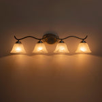 Modern 4 - Light Marble Glass Bell Vanity Wall Light - LightfixturesUAE