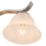 Modern 4 - Light Marble Glass Bell Vanity Wall Light - LightfixturesUAE