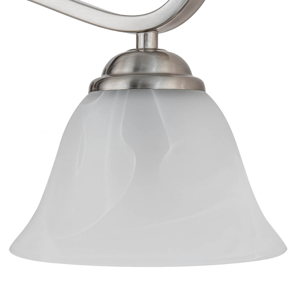 Modern 4 - Light Marble Glass Bell Vanity Wall Light - LightfixturesUAE