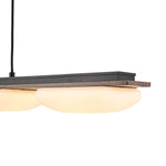 Modern 4 - Light Wood Kitchen Island Linear Chandelier - LightfixturesUAE