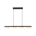 Modern 4 - Light Wood Kitchen Island Linear Chandelier - LightfixturesUAE
