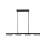 Modern 4 - Light Wood Kitchen Island Linear Chandelier - LightfixturesUAE