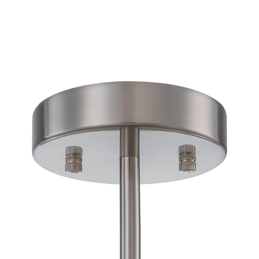 Modern 5 - Light Ice - Patterned Rectangular Glass Round Convertible Design Chandelier - LightfixturesUAE