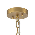 Modern 5 - Light Ice - Patterned Rectangular Glass Round Convertible Design Chandelier - LightfixturesUAE