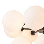 Modern 5/13 Light Opal Glass Cluster Bubble Chandelier - LightfixturesUAE