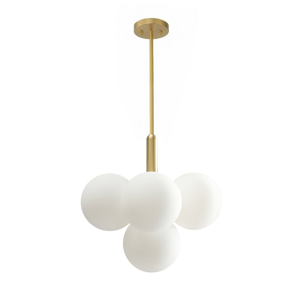 Modern 5/13 Light Opal Glass Cluster Bubble Chandelier - LightfixturesUAE
