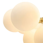 Modern 5/13 Light Opal Glass Cluster Bubble Chandelier - LightfixturesUAE