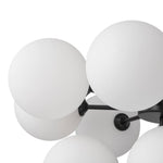 Modern 5/13 Light Opal Glass Cluster Bubble Chandelier - LightfixturesUAE