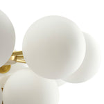 Modern 5/13 Light Opal Glass Cluster Bubble Chandelier - LightfixturesUAE