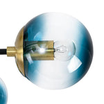 Modern 6 - Lght Bubble Glass Globe Iron Sputnik Ceiling Light - LightfixturesUAE