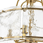 Modern 6 - Light Glass Drum Lantern Pendant - LightfixturesUAE