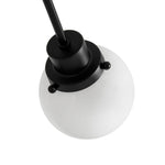 Modern 6 - Light Glass Globe Sputnik Semi - Flush Mount - LightfixturesUAE