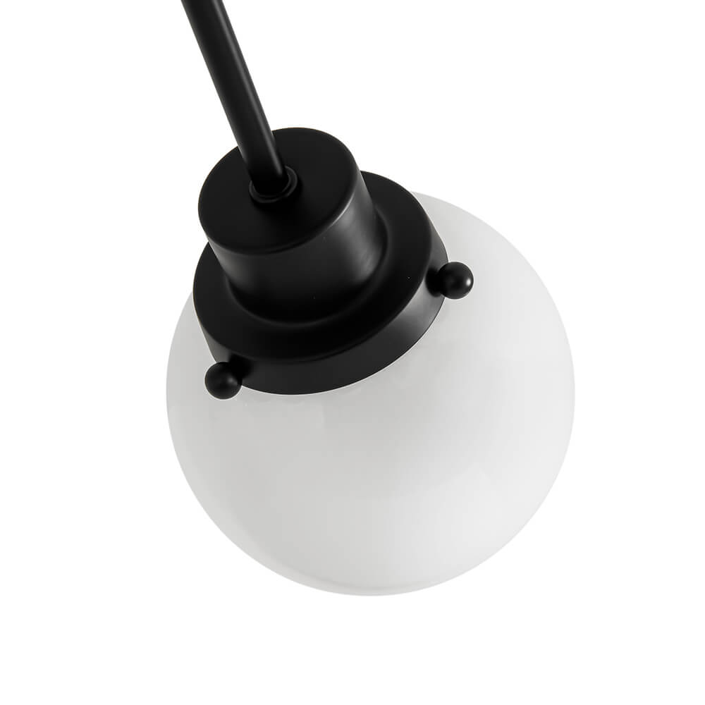 Modern 6 - Light Glass Globe Sputnik Semi - Flush Mount - LightfixturesUAE