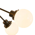 Modern 6 - Light Glass Globe Sputnik Semi - Flush Mount - LightfixturesUAE