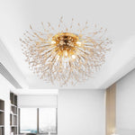 Modern 6/8 Lights Sputnik Crystal Ceiling Chandelier - LightfixturesUAE