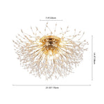 Modern 6/8 Lights Sputnik Crystal Ceiling Chandelier - LightfixturesUAE