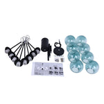 Modern 8 - Light Branching Bubble Blue Chandelier - LightfixturesUAE