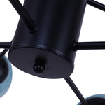 Modern 8 - Light Branching Bubble Blue Chandelier - LightfixturesUAE