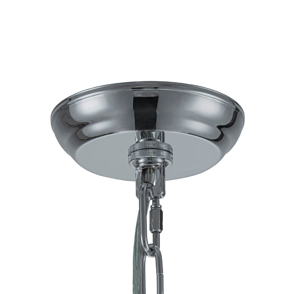 Modern 8 - Light Round Glass Crystal Chandelier - LightfixturesUAE