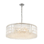 Modern 8 - Light Round Glass Crystal Chandelier - LightfixturesUAE