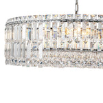 Modern 8 - Light Round Glass Crystal Chandelier - LightfixturesUAE