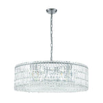 Modern 8 - Light Round Glass Crystal Chandelier - LightfixturesUAE